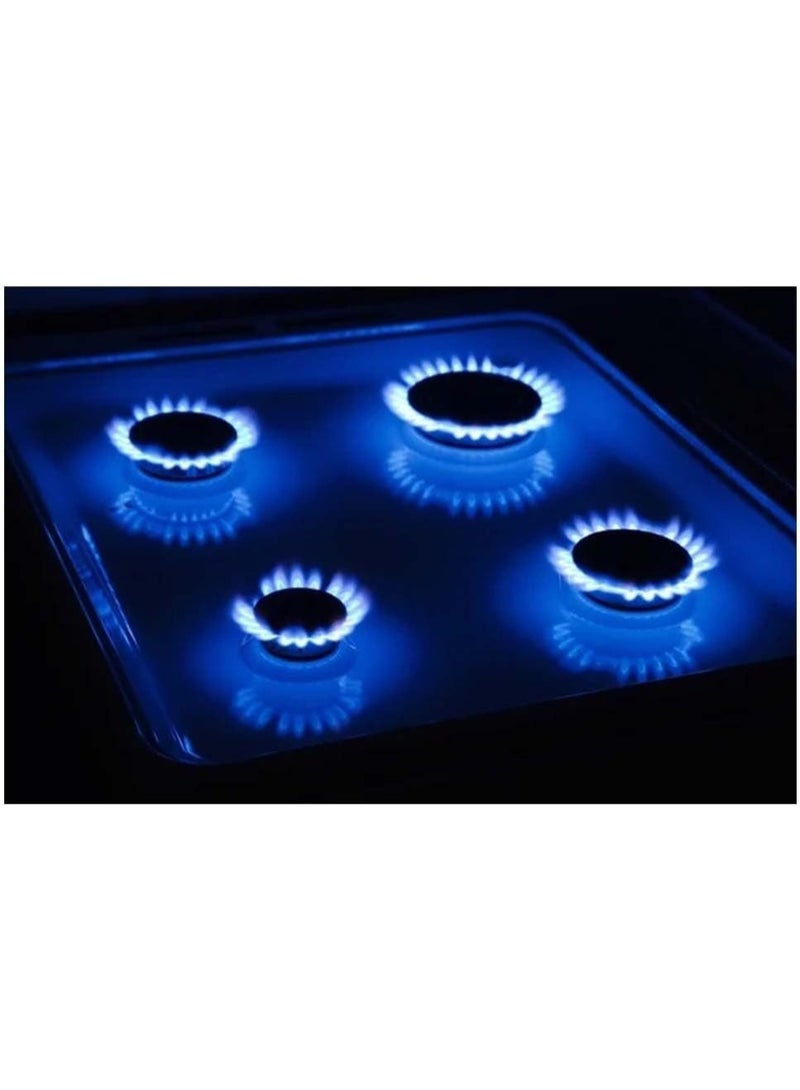 Techno Fire Gas Stove, 4 Burners, 60x60 cm - Glossy Black - Image 5